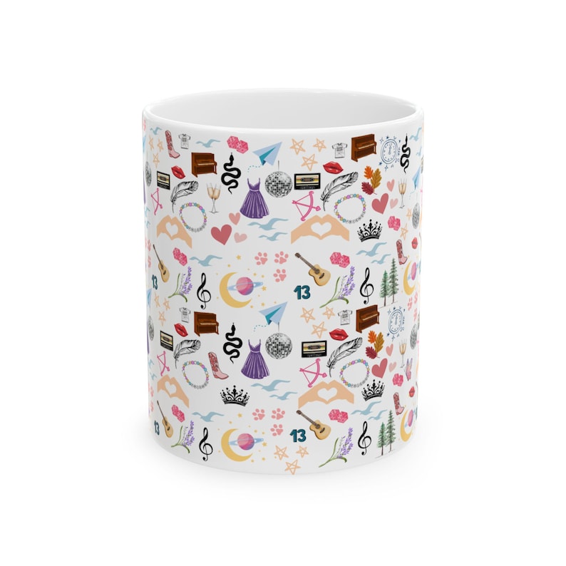 Swifty Eras Ceramic Mug: Taylor Gift, Coffee Cup - 11oz/15oz image 8
