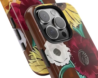Wytrzymałe etui Swifty na iPhone'a 16: Niespodzianka z motywem fortepianu i kwiatów