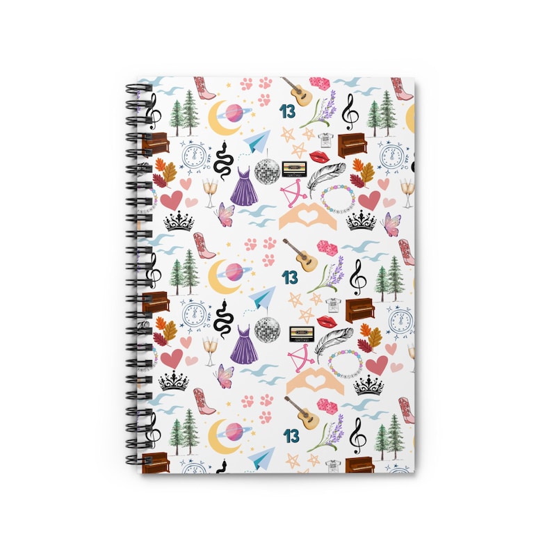 Swifty Spiral Notebook Eras, Taylor Fan Journal, Christmas Gift image 3