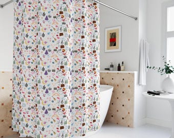Cortina de ducha Swifty Eras: decoración de baño inspirada en Taylor