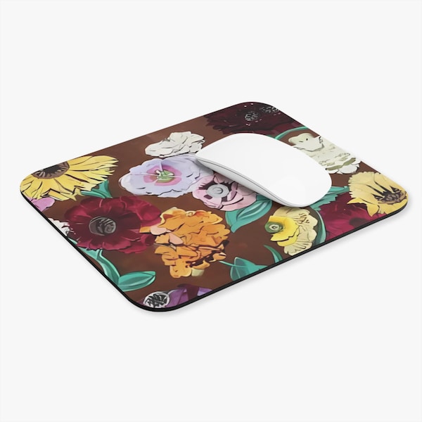 Swifty Surprise Piano Mousepad: Taylor Inspired Floral Computer Gaming Pad