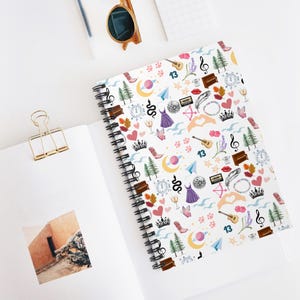 Swifty Spiral Notebook Eras, Taylor Fan Journal, Christmas Gift image 1