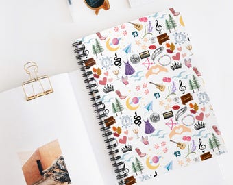 Swifty Spiral Notebook Eras, Taylor Fan Journal, Christmas Gift