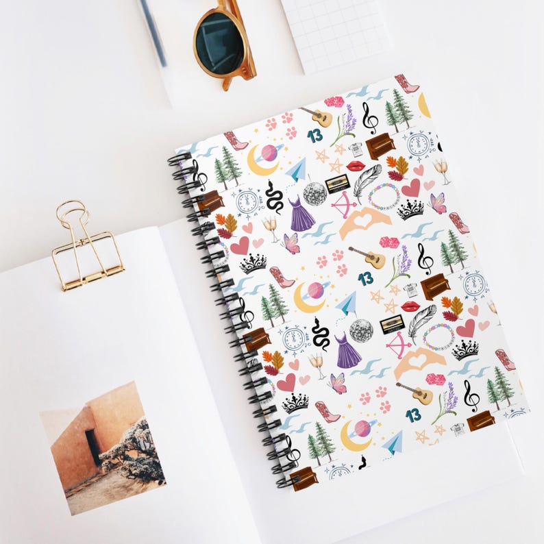 Swifty Spiral Notebook Eras, Taylor Fan Journal, Christmas Gift image 1