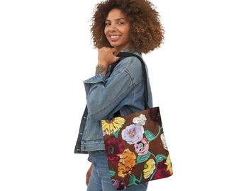 Swifty Inspired Tote Bag: Floral Taylor Fan Canvas Bag