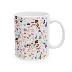 Swifty Eras Ceramic Mug: Taylor Gift, Coffee Cup - 11oz/15oz 11oz