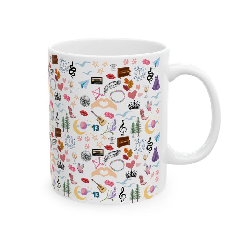 Swifty Eras Ceramic Mug: Taylor Gift, Coffee Cup - 11oz/15oz 11oz