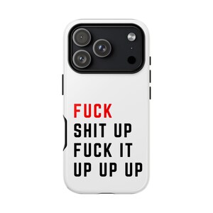 Swifty Phone Case Fuck Shit Up | Eras Tough iPhone, Samsung Case image 5