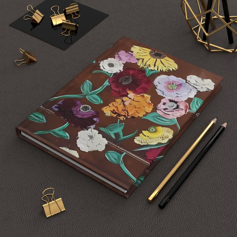 Surprise Piano Flower Hardcover Journal - Swifty Inspired Gift image 1