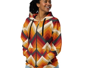 Sustainable Unisex Zip Hoodie | Recycled Polyester Jacket