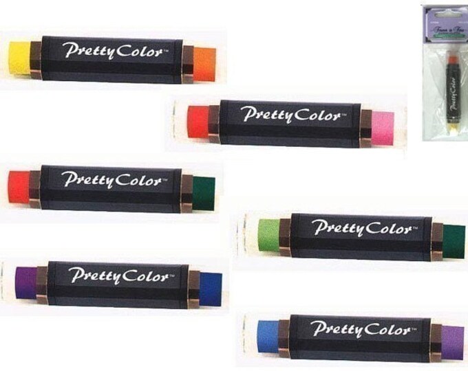 Rubber Stamp INK Dauber Duos Dual Sided Lot of 6 10 Colours by Pretty