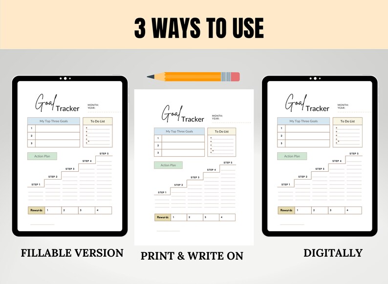 Goal Planner Printables, 2024 Goals Tracker, Goal Planner Kit, 2024 New ...