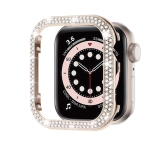 Rhinestone Apple Watch Cover: Protective Bling Case, Series 1-10