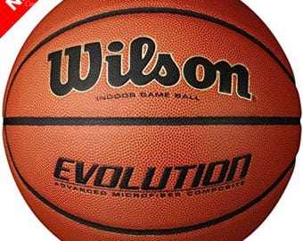 Wilson Evolution Indoor Game Ball Size 29.5 Advanced Composite Leather Basketball