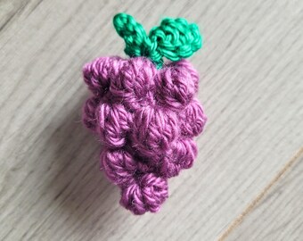 Patrón de crochet para amigurumi de uva / Accesorio de peluche Harvest Moon
