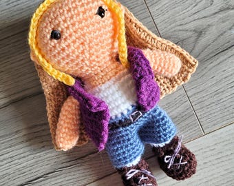 Patrón de crochet Harvest Moon: Muñeca Karen, juego acogedor amigurumi (DIY)