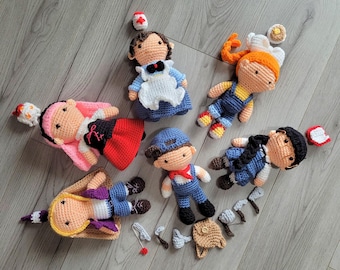Paquete de patrones de crochet Harvest Moon: 6 muñecos de peluche y 12 accesorios (patrón en PDF)