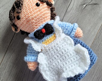 Patrón de crochet Harvest Moon: Muñeca Elli - Amigurumi de juego acogedor (PDF DIY)