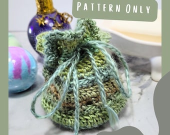 Patrón de crochet para hacer una bolsa de jabón: fácil de hacer y sin costuras