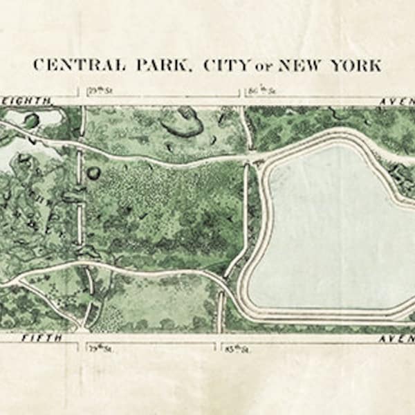 1860 Central Park Map