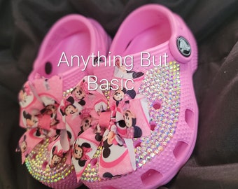 Bedazzled Minnie Mouse Crocs