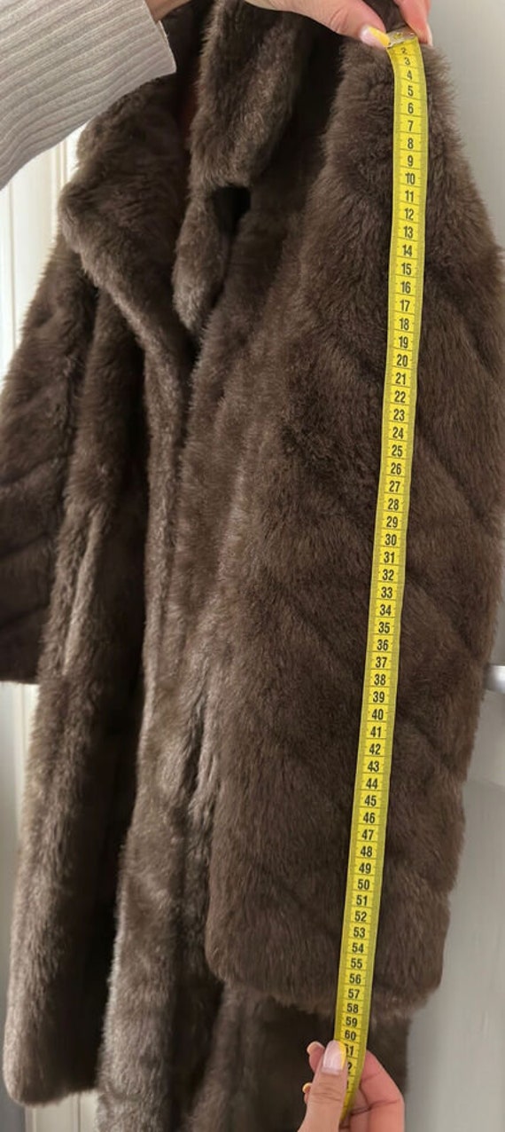 Womens Wonderfull Faux Fur Coat Gorgeous Vintage … - image 4