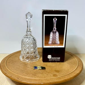 Vintage Tritschler Winterhalder Cut Crystal Bell with Original Box