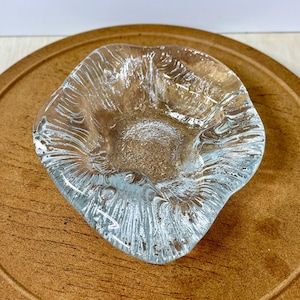 Vintage UV Reactive Uranium Glass Bowl: Mid-Century Trinket Dish