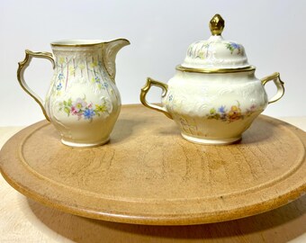 Vintage Ceramic Sugar and Creamer Set With Pitcher - Etsy