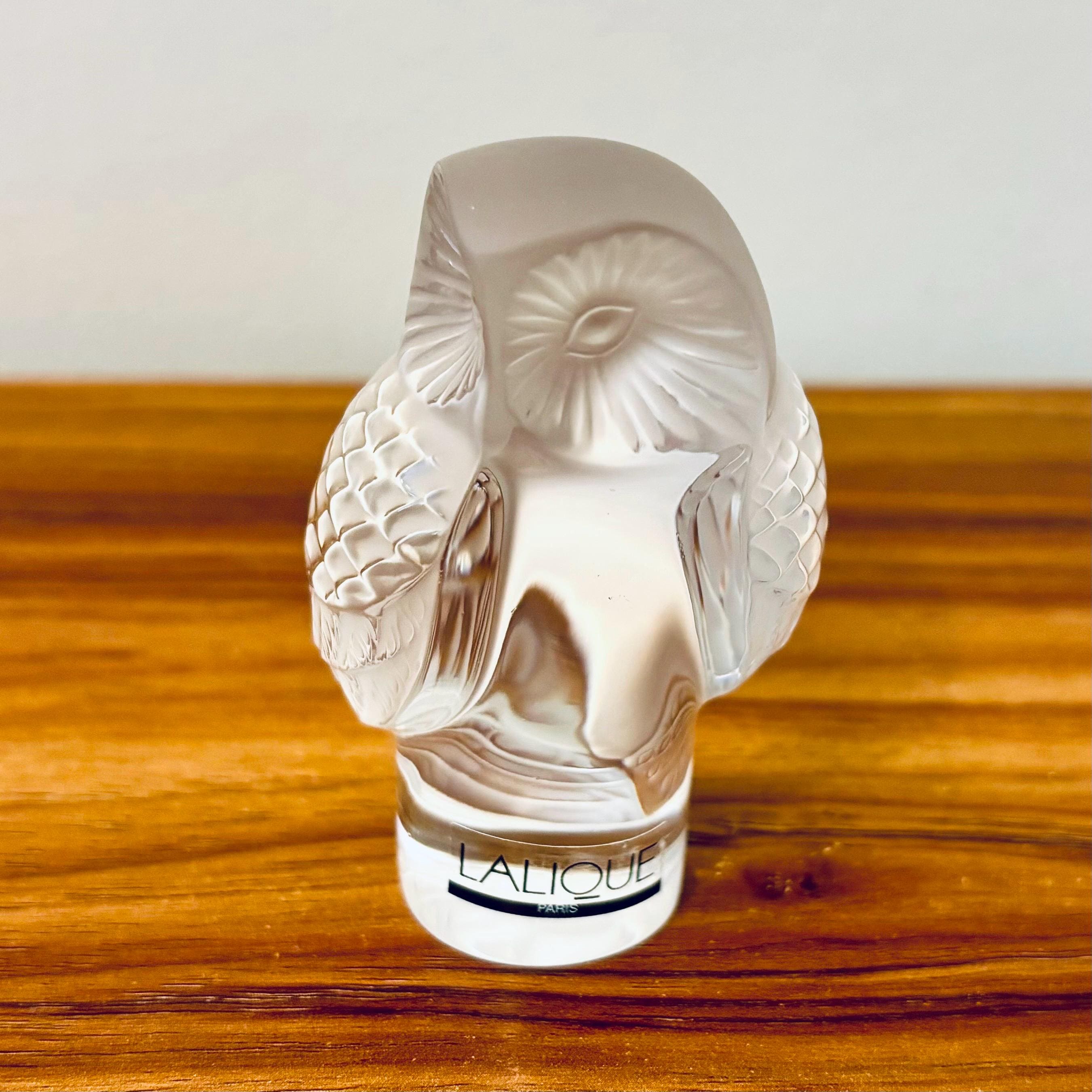 OLD LALIQUE フロストクリスタル女性像と白鳥 【公式通販】