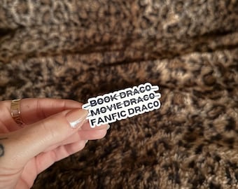 Dramione Fan Fic Draco Sticker | Book Gift | Bookish Stickers | Book Stickers | Kindle Accessories | Dramione