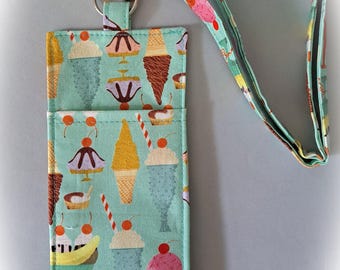 Green Ice Cream Eye Glass and Pen Holder with Optional Matching Lanyard