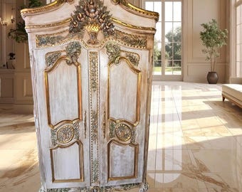 Sold- Paint example only -Rococo cabinet