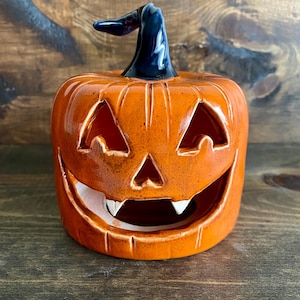 Handmade Ceramic Halloween Pumpkin