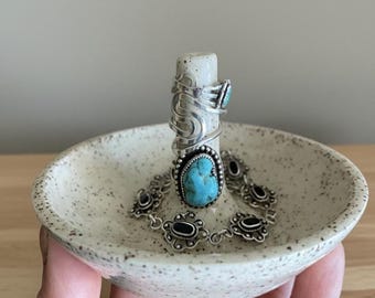 Handgemachte Keramik Ring Schmuckschale
