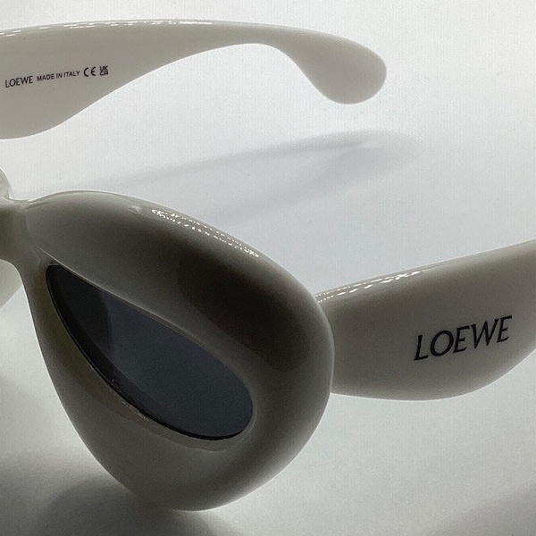 Vintage Loewe LW40097I White Sunglasses Eyewear Retro Shades