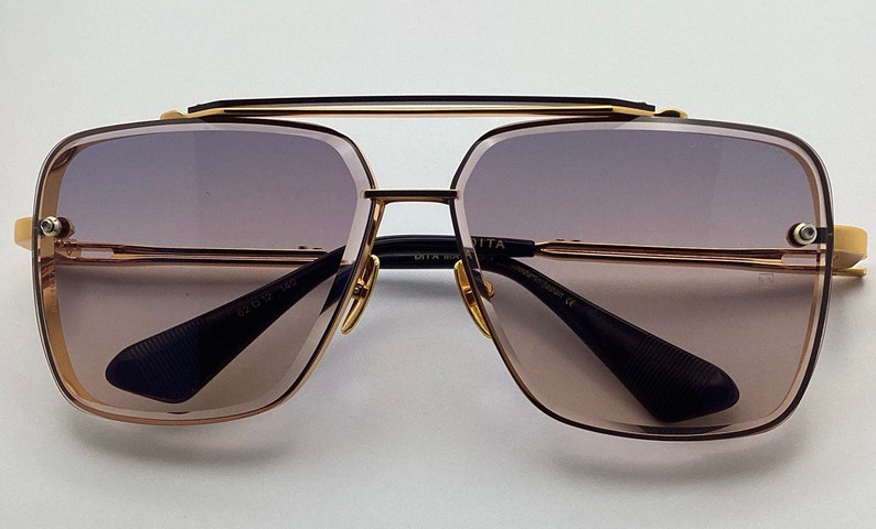 Dita Mach Six Sunglasses eyewear retro design gold titanium image 2