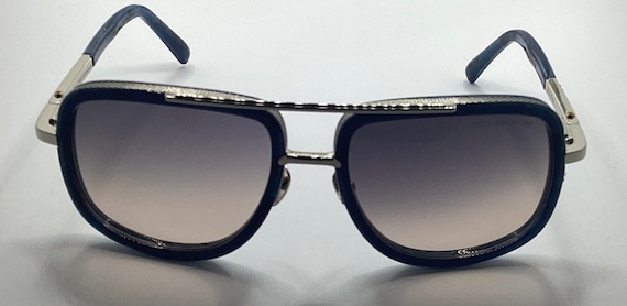 Vintage Dita Mach One Silver Blue Sunglasses eyew… - image 1