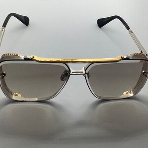 Vintage Dita Mach Six Limited Edition Gold Bronze Sunglasses Eyewear Retro Shades