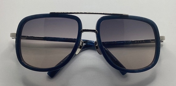 Vintage Dita Mach One Silver Blue Sunglasses eyew… - image 2