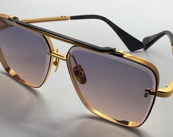 Dita Mach Six Sonnenbrille Brille Retro design gold Titanium