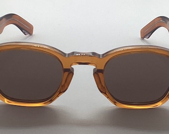 Vintage Jacques Marie Mage Zephirin 47 oranje zonnebrillen brillen tinten