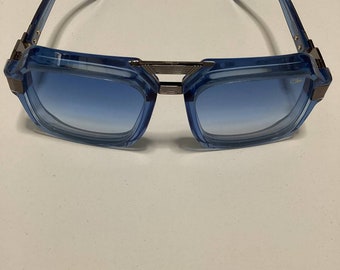 Retro Rare Vintage Cazal Legends MOD 669 Blue Sunglasses Eyewear Shades Iconic Style