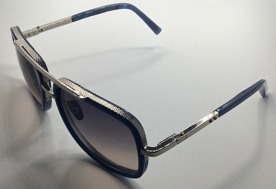 Vintage Dita Mach One Silver Blue Sunglasses eyew… - image 3