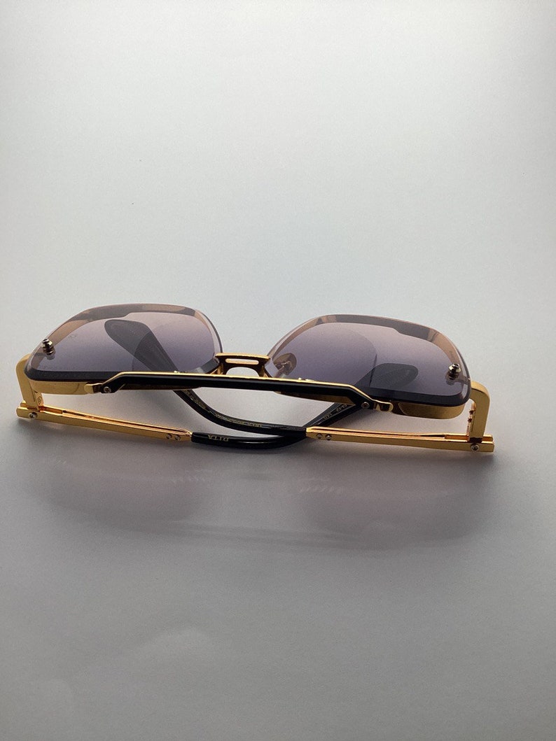 Dita Mach Six Sunglasses eyewear retro design gold titanium image 7