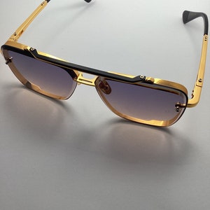 Dita Mach Six Sunglasses eyewear retro design gold titanium image 6