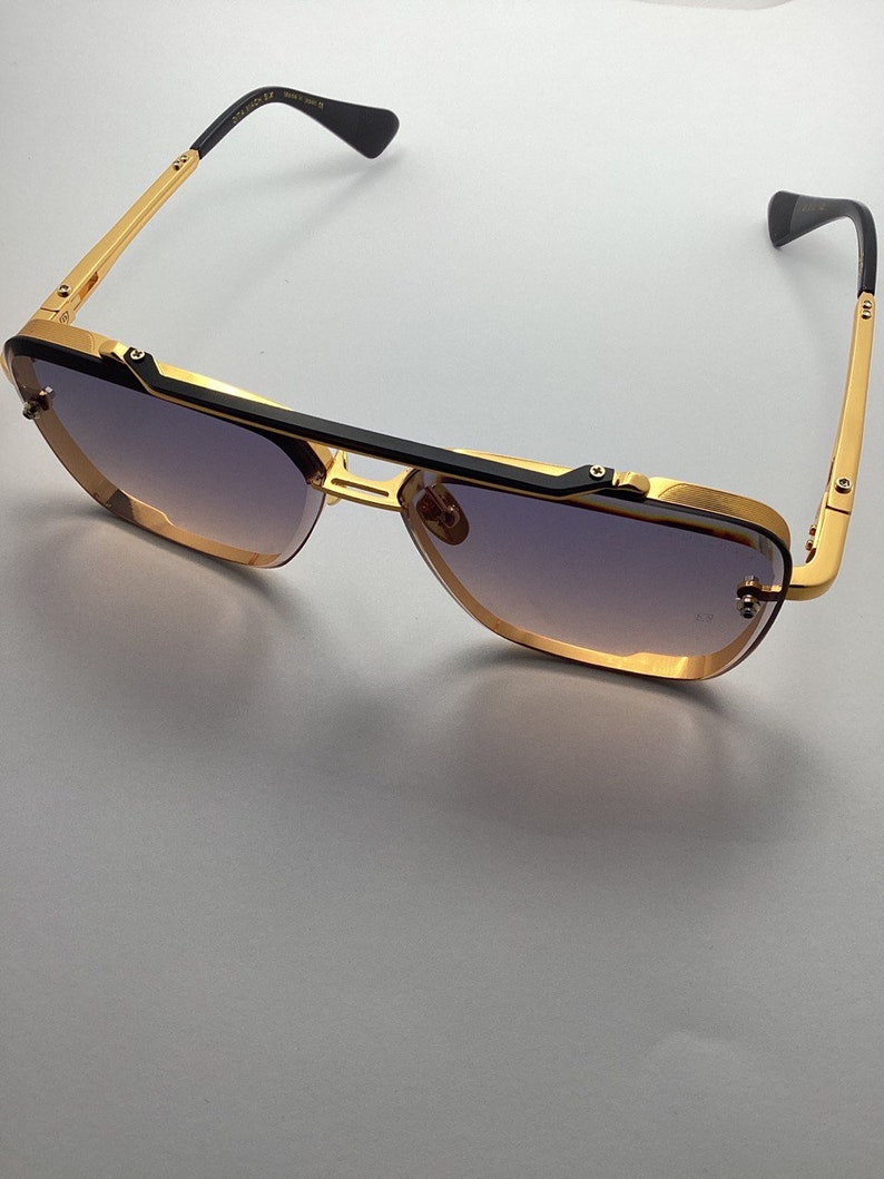 Dita Mach Six Sunglasses eyewear retro design gold titanium image 6