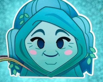 Pegatina de emoji de abuela Willow / Pocahontas / Pegatina de vinilo impermeable