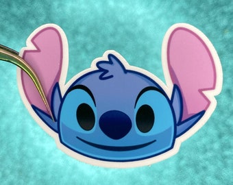 Stitch Emoji Sticker | Lilo and Stitch | Waterproof Vinyl Sticker