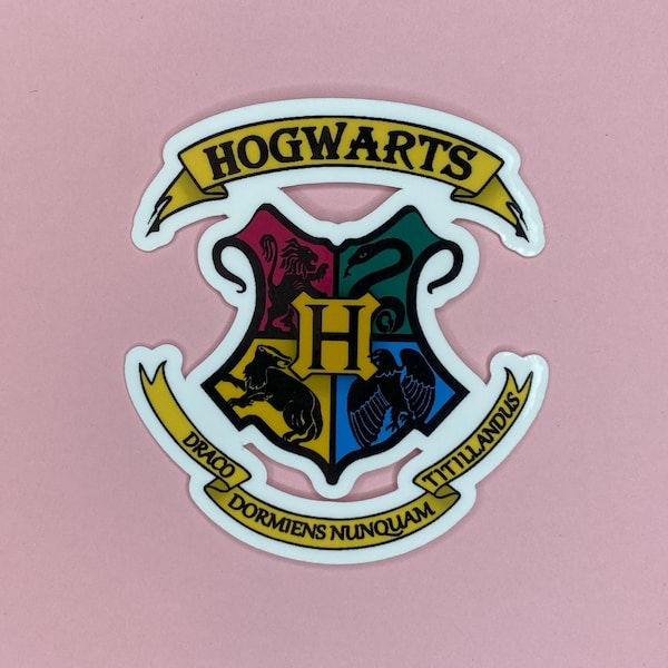Wizard School Crest Sticker | Wizarding World Sticker | Waterproof Vinyl Sticker